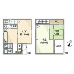 西堀戸建の物件間取画像